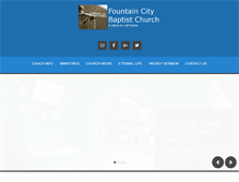 Tablet Screenshot of fountaincitybaptist.com